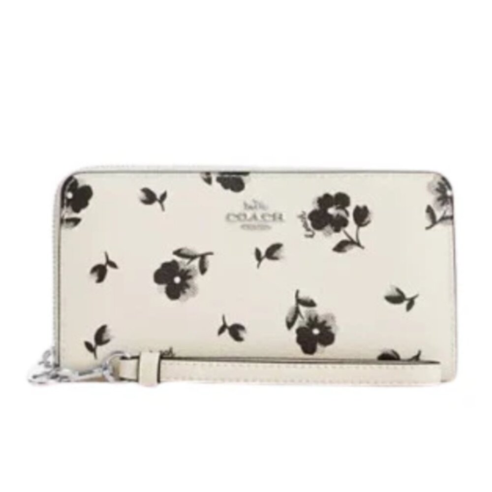 Coach - Long Zip Around Wallet With Floral Print (NWT)
